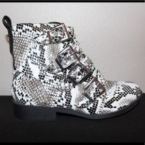 Snake Skin Booties